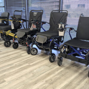 multiple choices of powerchairs designed for travel
