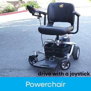 motorized powerchair for rental: portable